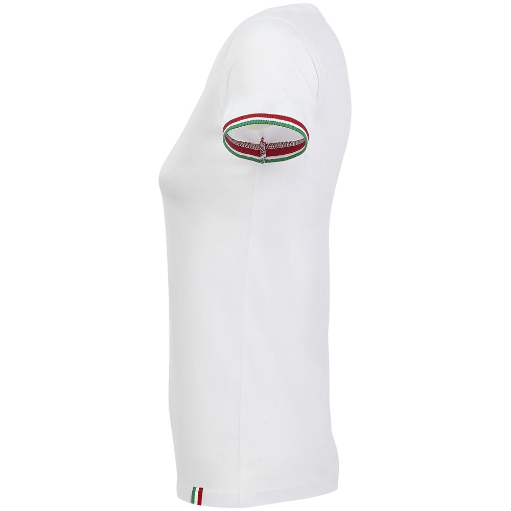 Футболка женская Rainbow Women, белая с ярко-зеленым / Миниатюра WWW (1000)