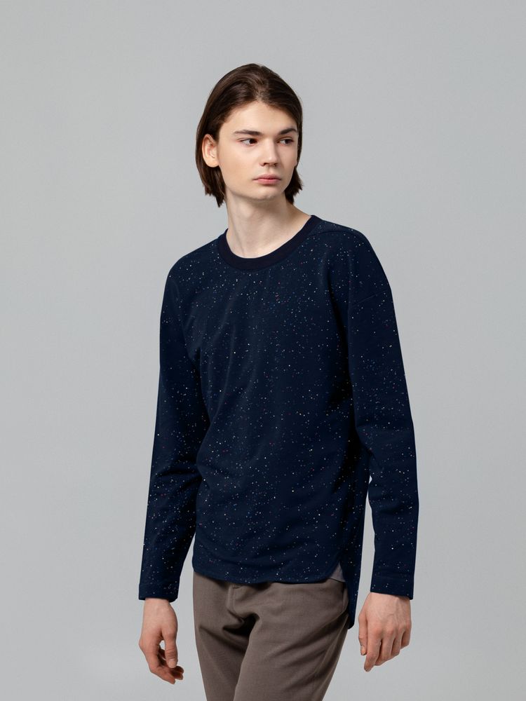 Футболка с длинным рукавом Kosmos 1.0, синий меланж / Миниатюра WWW (1000)