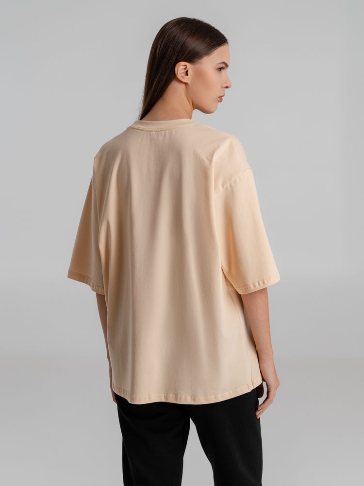 Футболка оверсайз Slope, бежевая / Миниатюра WWW (1000)