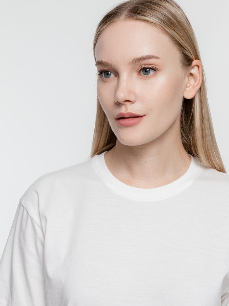 Футболка унисекс T-Bolka 160, белая (теплый оттенок) / Миниатюра WWW (1000)