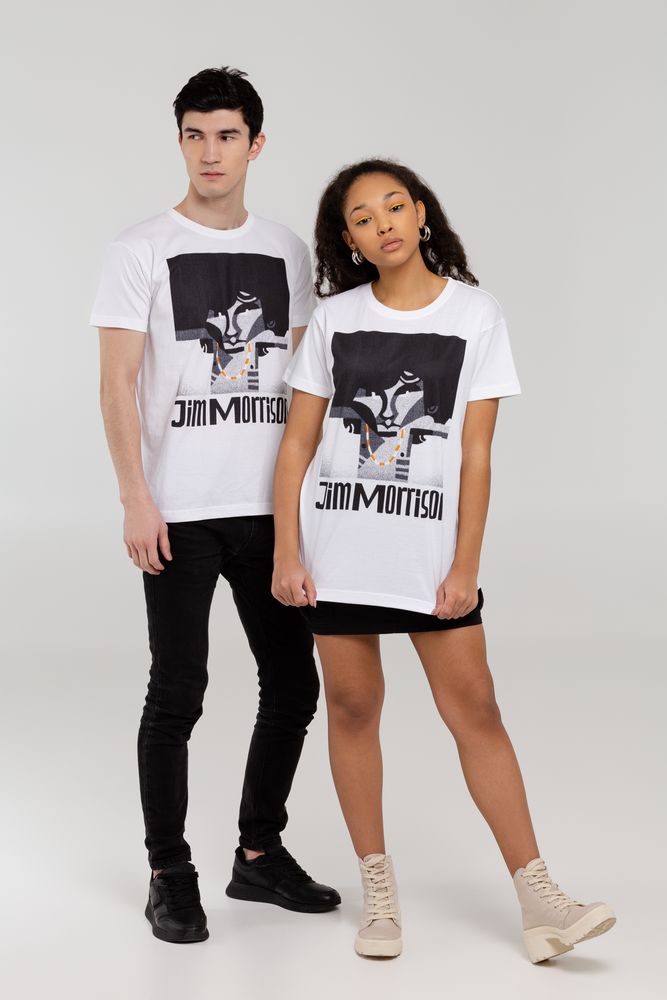 Футболка «Меламед. Jim Morrison», белая / Миниатюра WWW (1000)