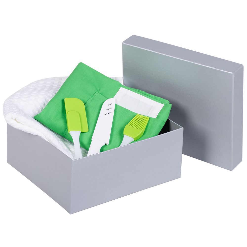 Коробка Satin, большая, серебристая / Миниатюра WWW (1000)