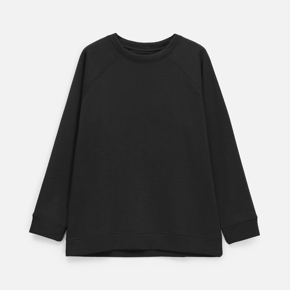 Свитшот унисекс S1, черный / Миниатюра WWW (1000)