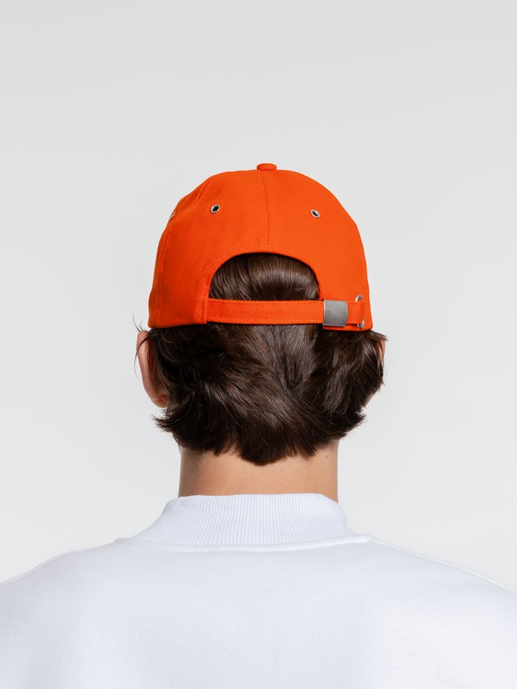 Бейсболка Classic, оранжевая с белым кантом / Миниатюра WWW (1000)