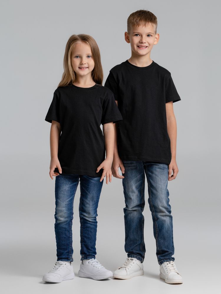 Футболка детская T-bolka Fit Kids, черная / Миниатюра WWW (1000)