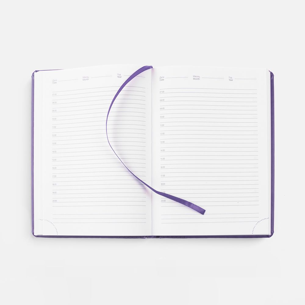 Ежедневник Prizma, недатированный, фиолетовый / Миниатюра WWW (1000)