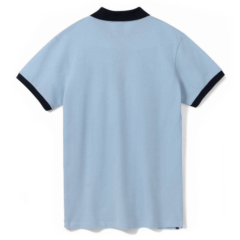 Рубашка поло Prince 190, голубая с темно-синим / Миниатюра WWW (1000)