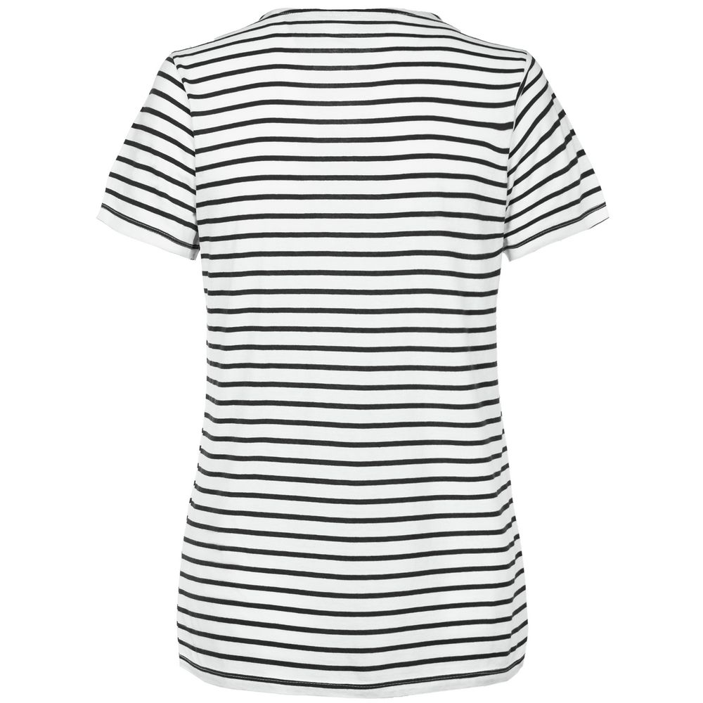 Футболка женская «Морские обитатели», белая с темно-синим / Миниатюра WWW (1000)