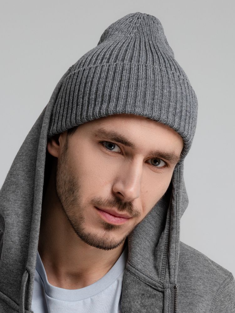 Шапка Stout, серый меланж / Миниатюра WWW (1000)