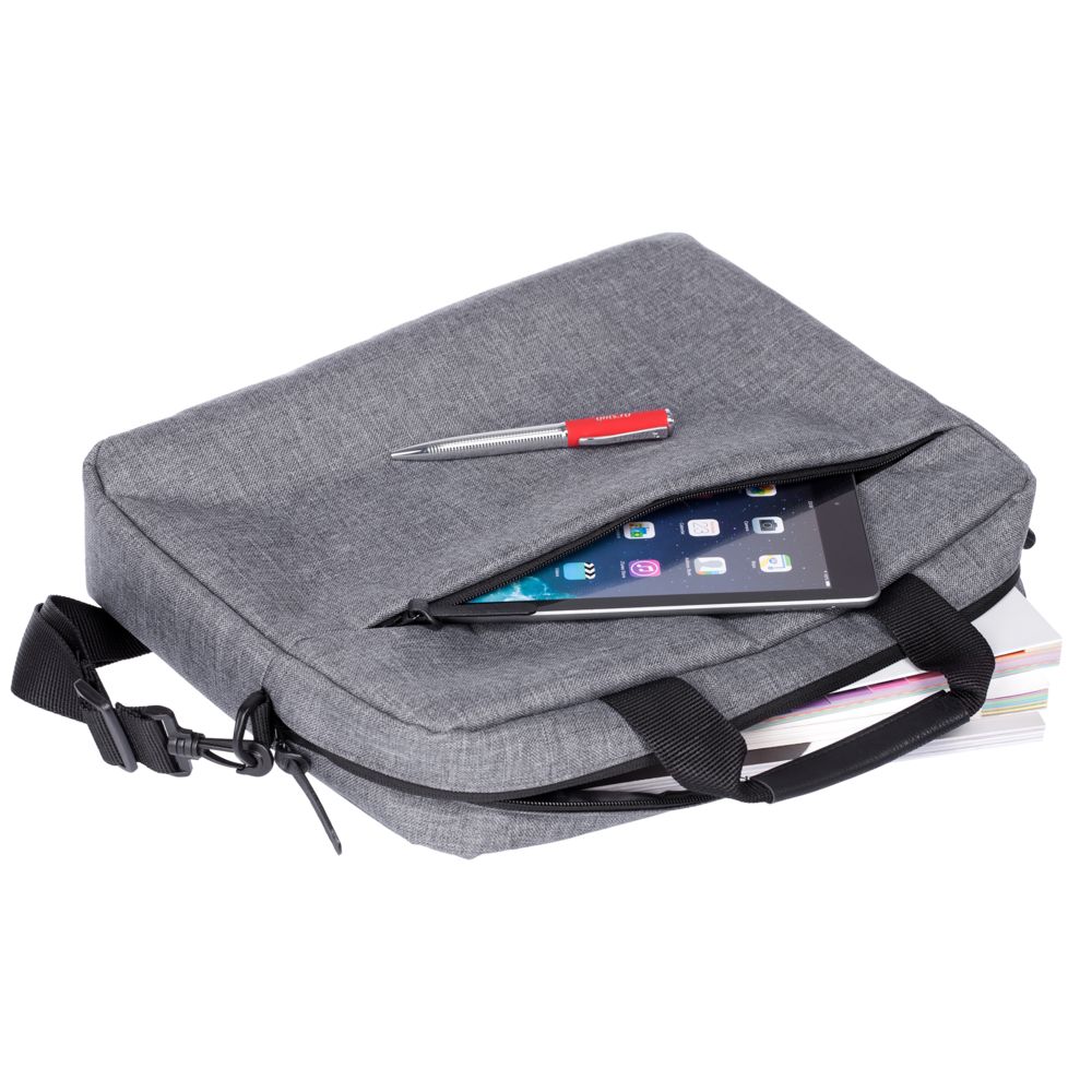 Конференц-сумка The First, серая / Миниатюра WWW (1000)