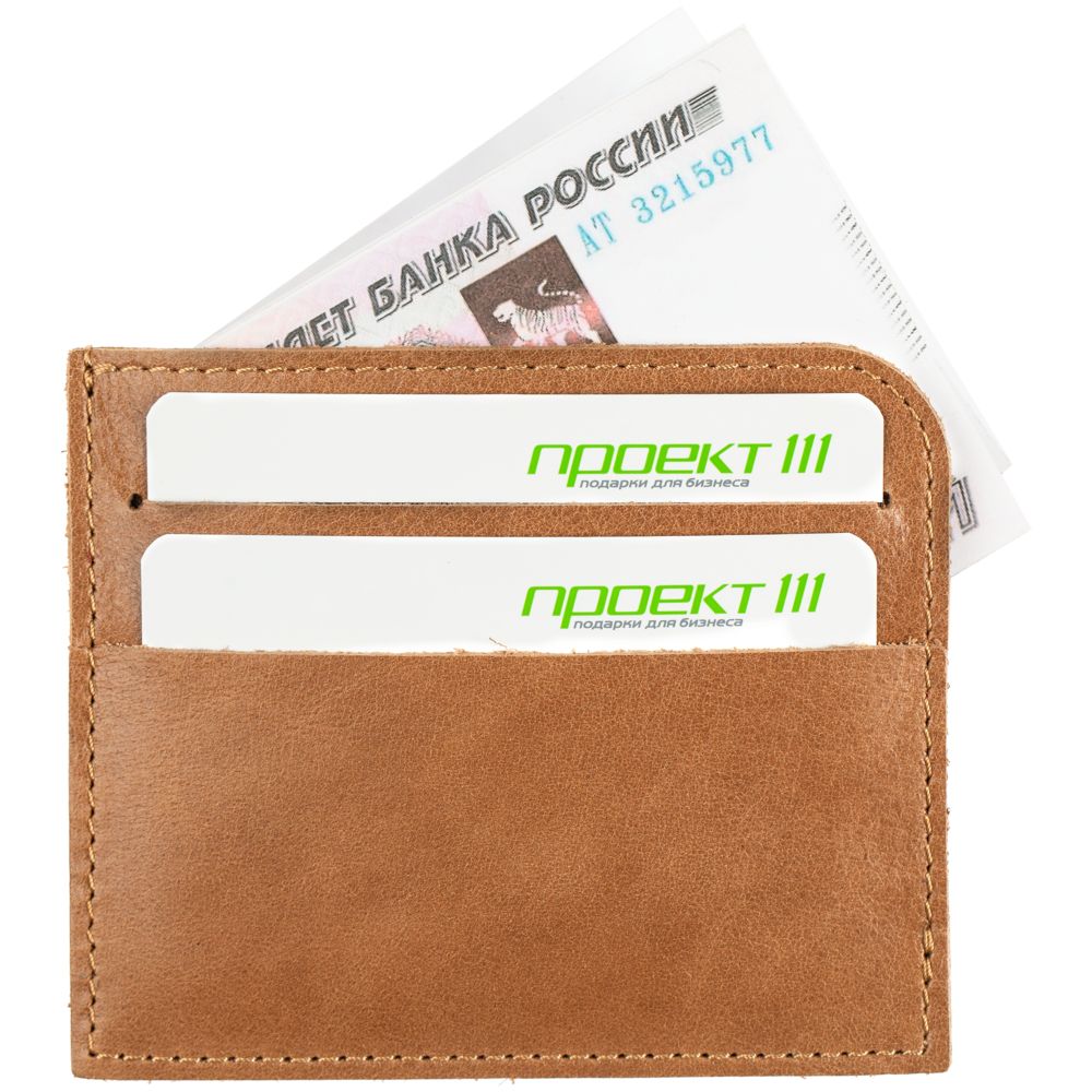 Чехол для карточек Apache, светло-коричневый (camel) / Миниатюра WWW (1000)