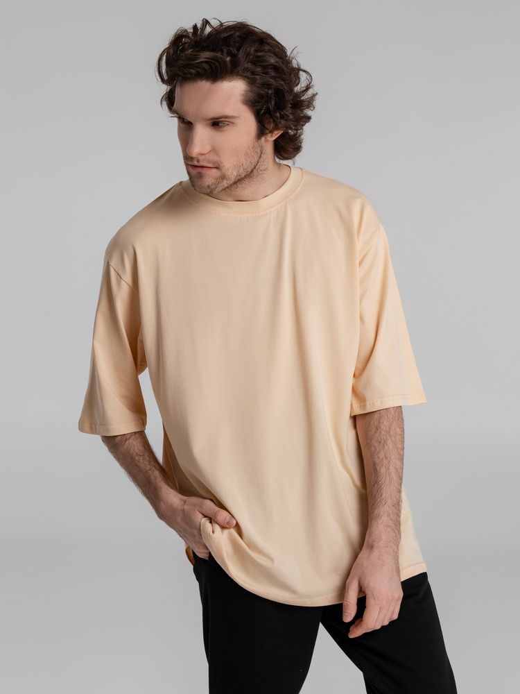 Футболка оверсайз Slope, бежевая / Миниатюра WWW (1000)