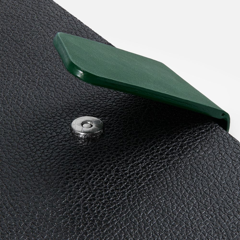 Ежедневник Boom, недатированный, черный с зеленым / Миниатюра WWW (1000)