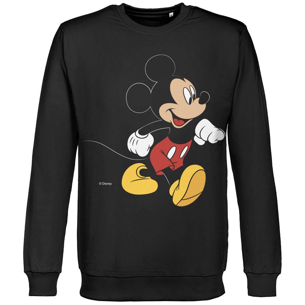 Толстовка «Микки Маус. Easygoing», черная / Миниатюра WWW (1000)