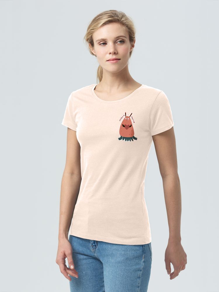 Футболка женская «Любоф-моркоф II», розовая / Миниатюра WWW (1000)