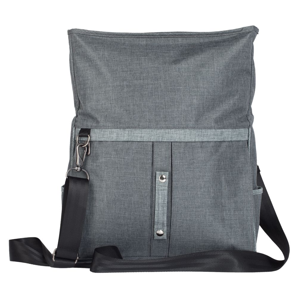 Сумка для ноутбука 2 в 1 twoFold, серая с темно-серым / Миниатюра WWW (1000)