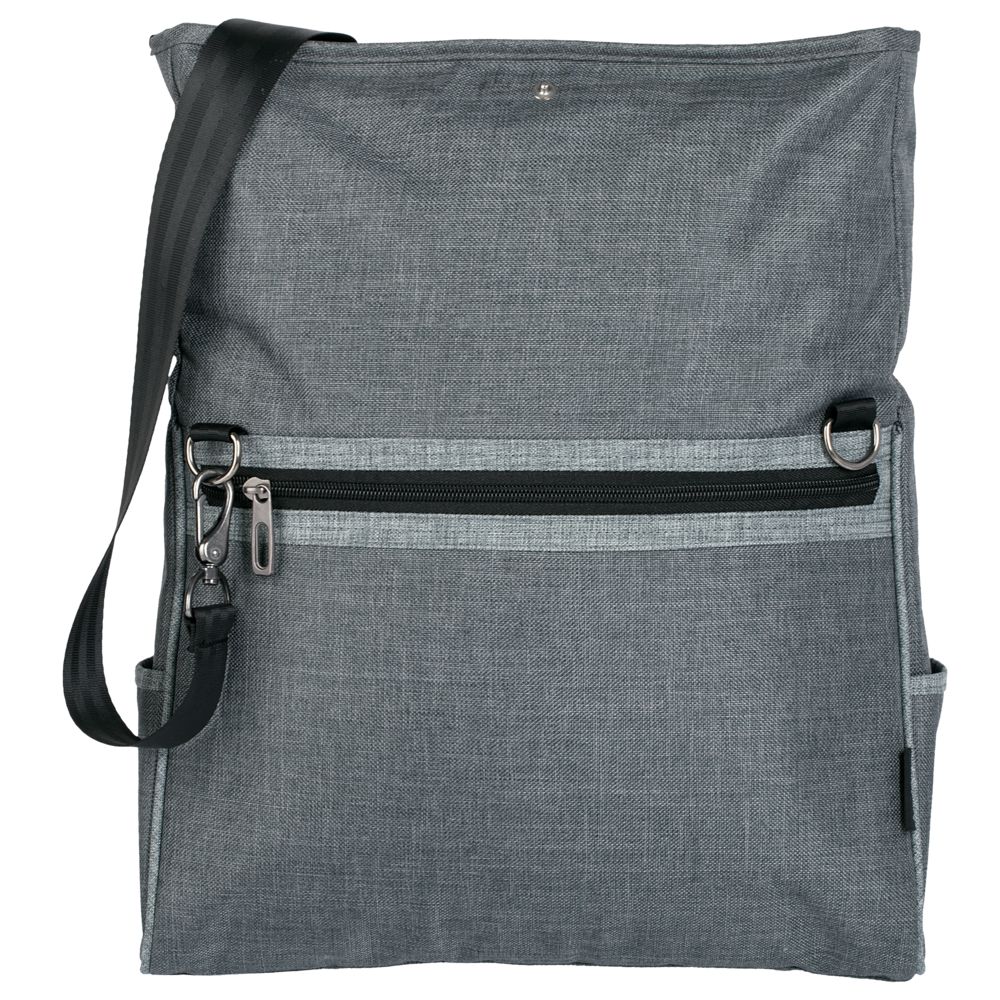 Сумка для ноутбука 2 в 1 twoFold, серая с темно-серым / Миниатюра WWW (1000)