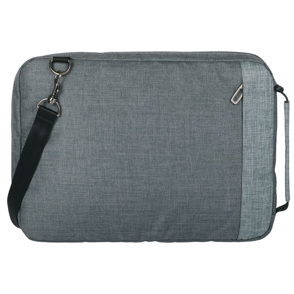 Конференц-сумка 2 в 1 twoFold, серая с темно-серым / Миниатюра WWW (1000)