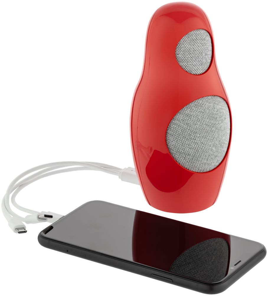 Беспроводная колонка Repeat с аккумулятором 4000 мАч, красная / Миниатюра WWW (1000)