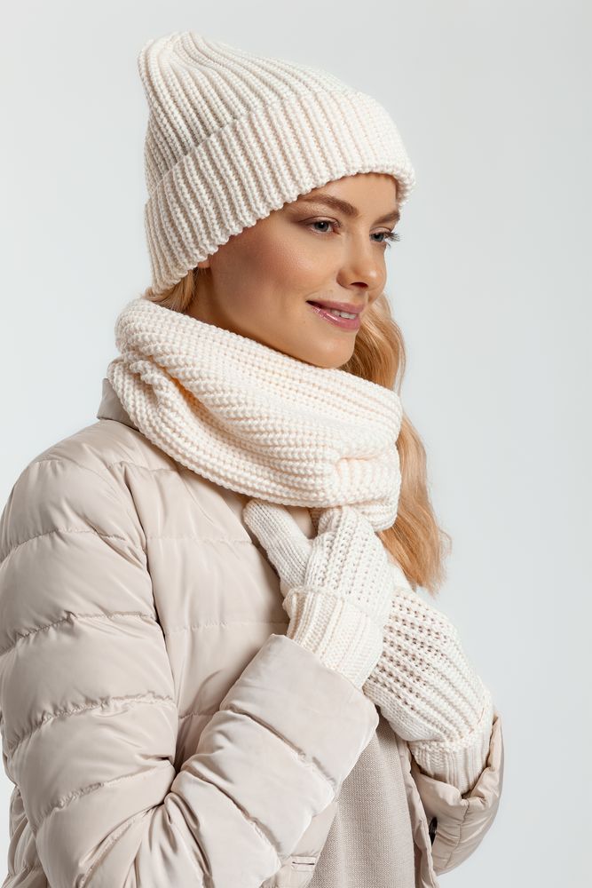 Варежки Nordkyn, молочно-белые / Миниатюра WWW (1000)