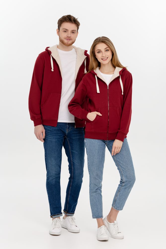 Толстовка на молнии Kulonga Sherpa, бордовая / Миниатюра WWW (1000)