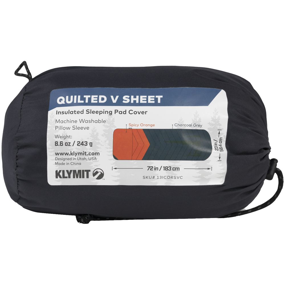 Чехол для туристического коврика Quilted V Sheet, серо-оранжевый / Миниатюра WWW (1000)