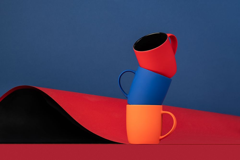 Кружка Surprise Touch Black c покрытием софт-тач, оранжевая / Миниатюра WWW (1000)