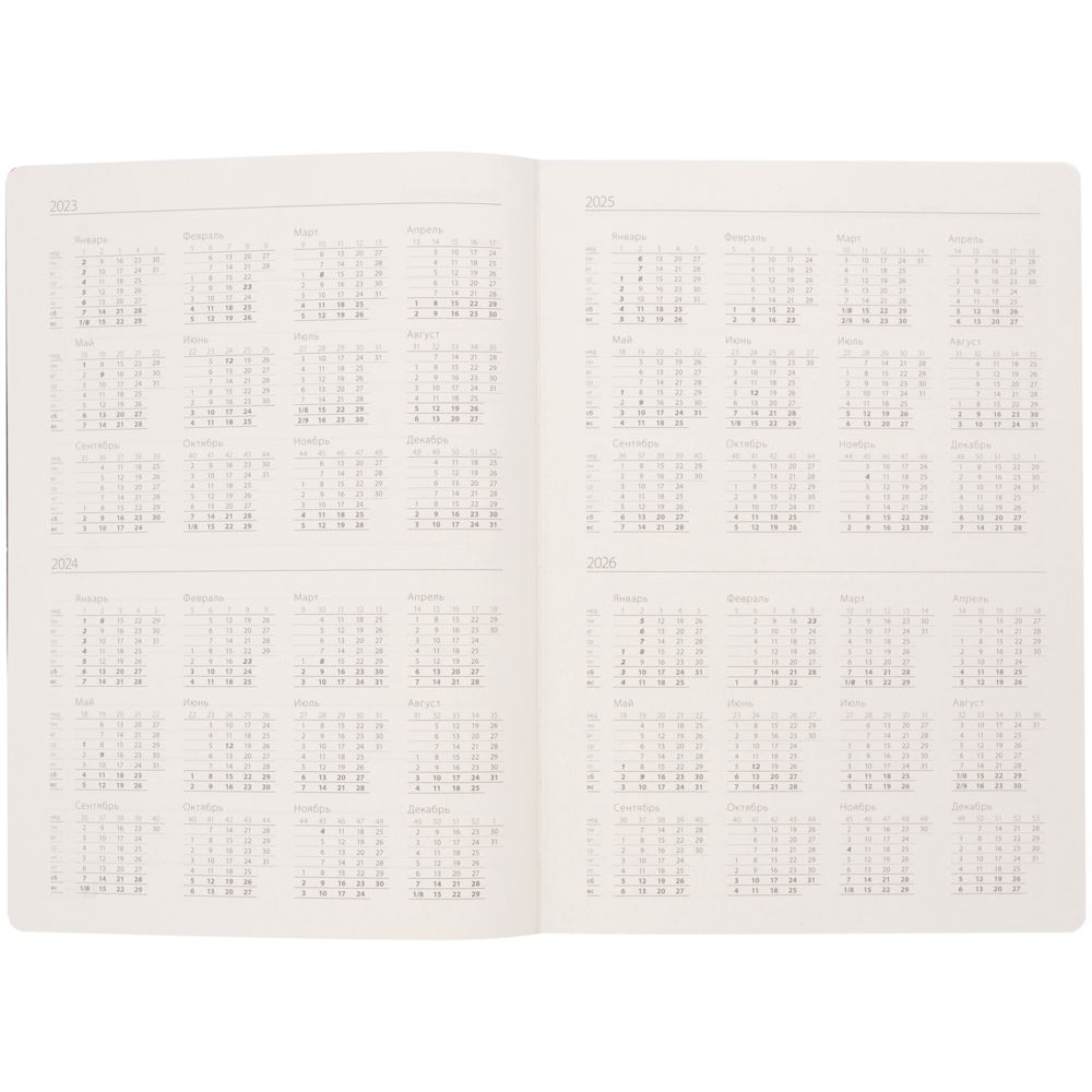 Ежедневник Folks, недатированный, черный / Миниатюра WWW (1000)