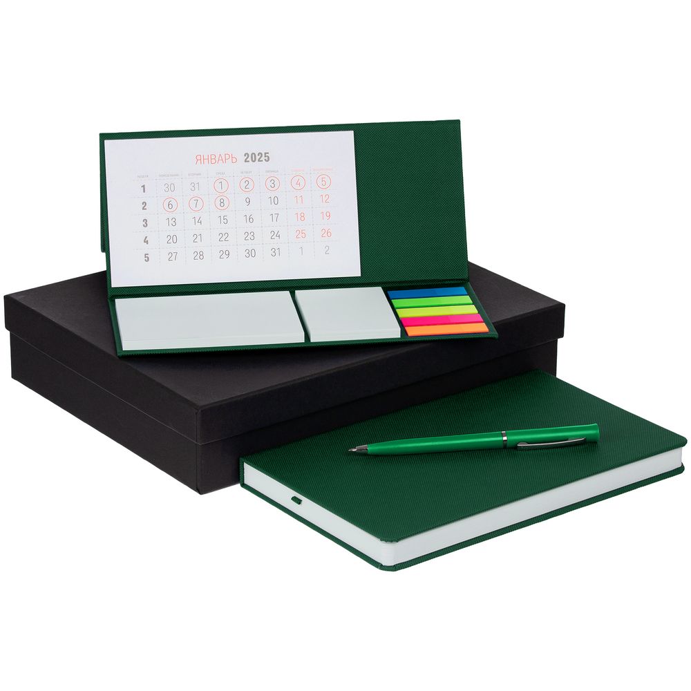 Набор Grade с календарем, зеленый / Миниатюра WWW (1000)