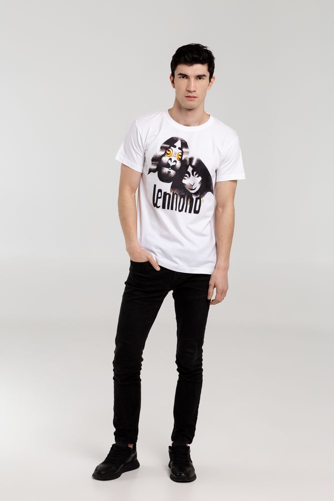 Футболка «Меламед. John Lennon, Yoko Ono», белая / Миниатюра WWW (1000)