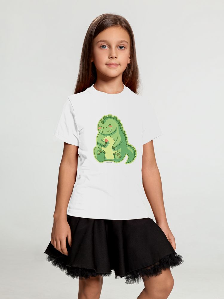 Футболка детская BabyZilla, белая / Миниатюра WWW (1000)