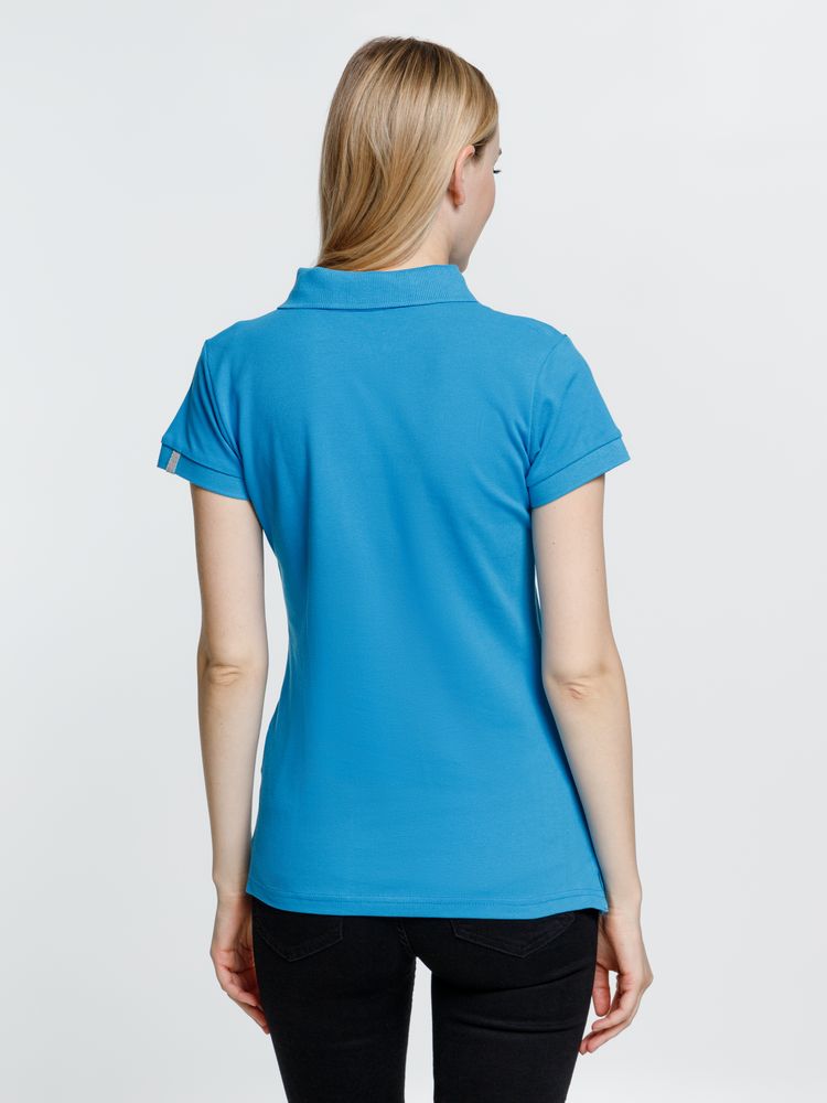 Рубашка поло женская Virma Premium Lady, бирюзовая / Миниатюра модельного (1000)