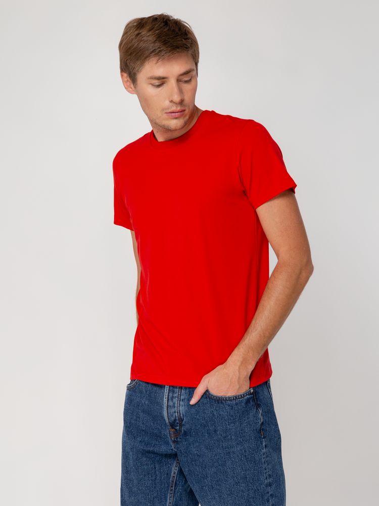 Футболка мужская T-bolka Stretch, красная / Миниатюра WWW (1000)