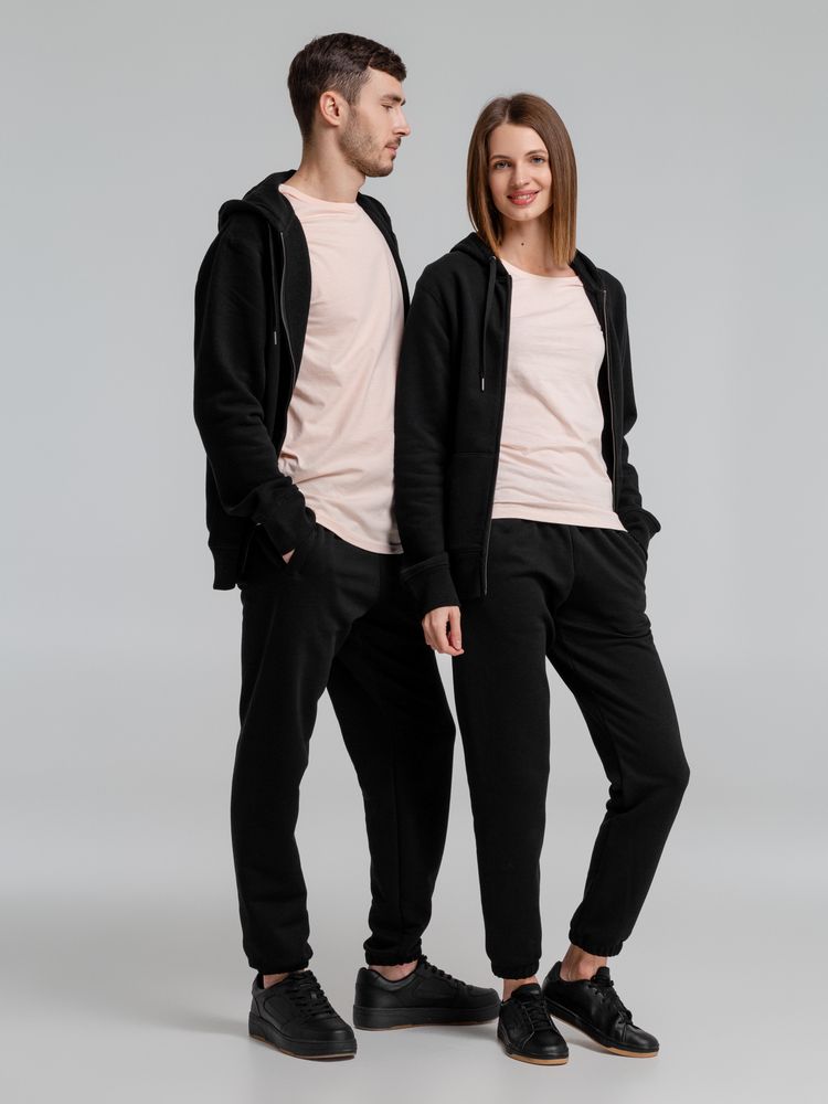 Толстовка с капюшоном на молнии унисекс King, черная / Миниатюра WWW (1000)