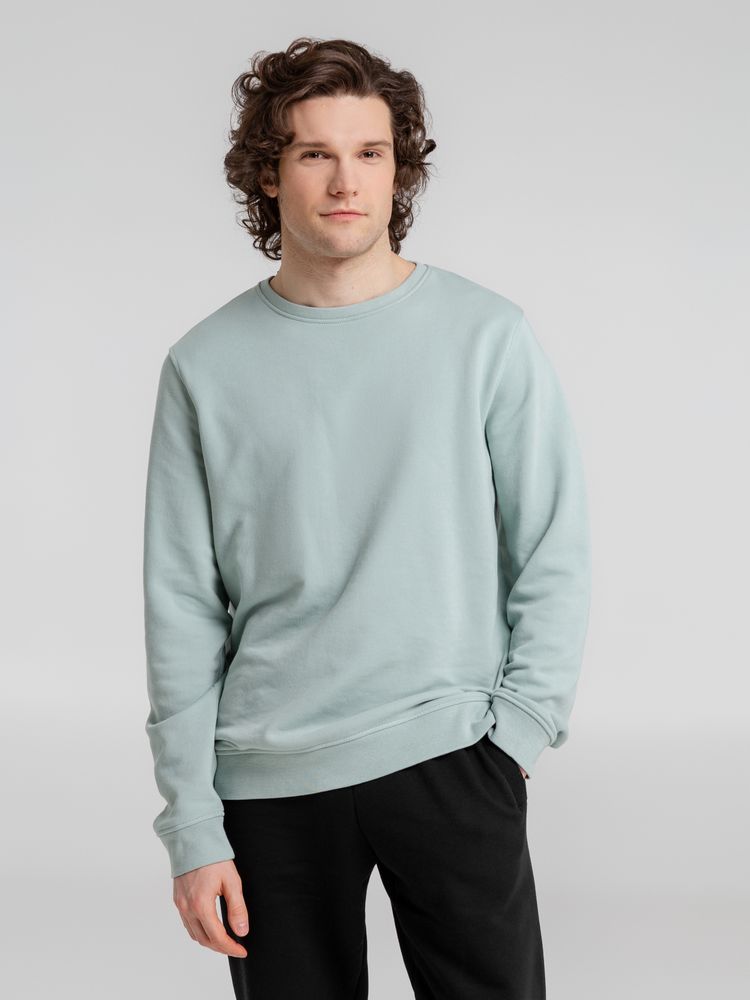 Свитшот унисекс BNC Organic, серо-зеленый / Миниатюра WWW (1000)