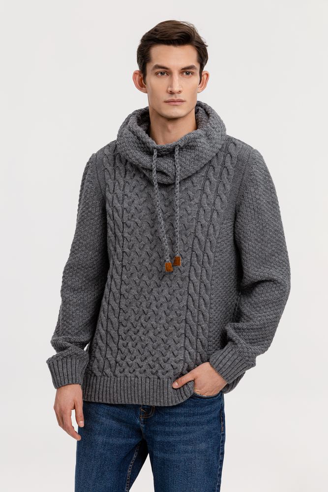 Свитер мужской Warmheart, серый меланж / Миниатюра WWW (1000)