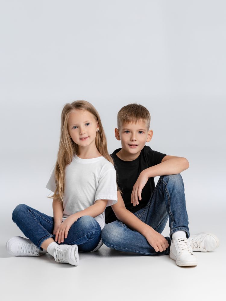 Футболка детская T-bolka Fit Kids, белая / Миниатюра WWW (1000)