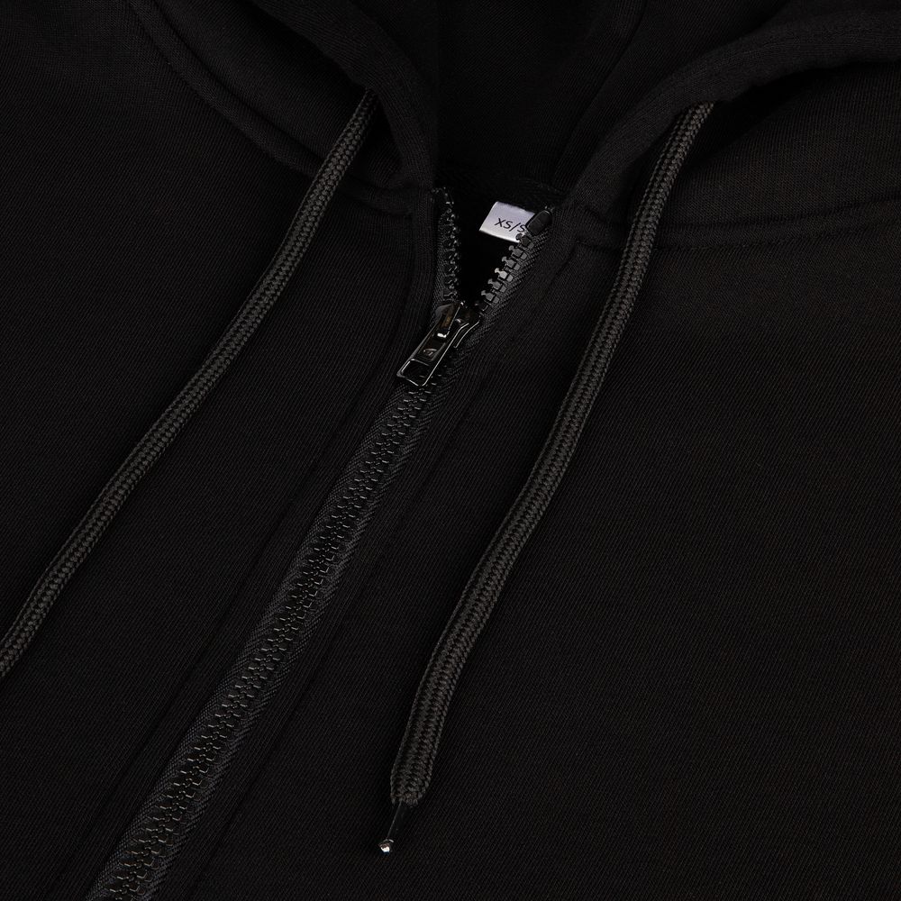 Толстовка унисекс оверсайз Zippy, черная / Миниатюра WWW (1000)