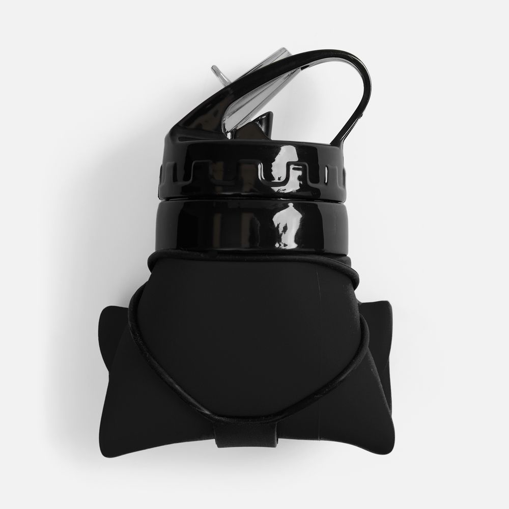 Складная бутылка для воды Langfossen, черная / Миниатюра WWW (1000)