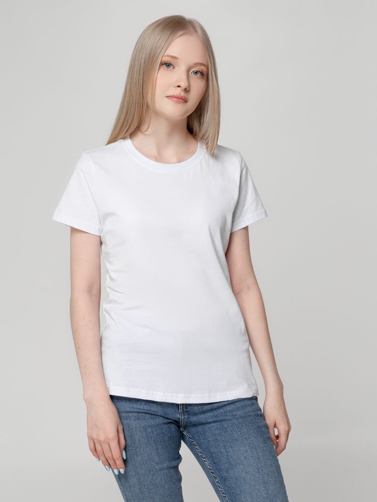 Футболка женская T-bolka Lady, белая (белоснежная) / Миниатюра WWW (1000)