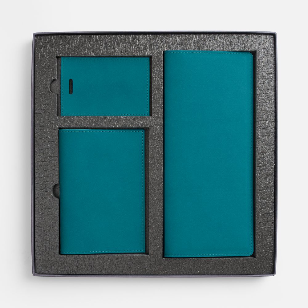 Набор Nubuk Trio, бирюзовый / Миниатюра WWW (1000)