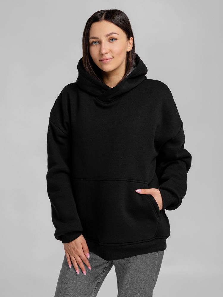 Худи Furry Oversize, черное / Миниатюра WWW (1000)