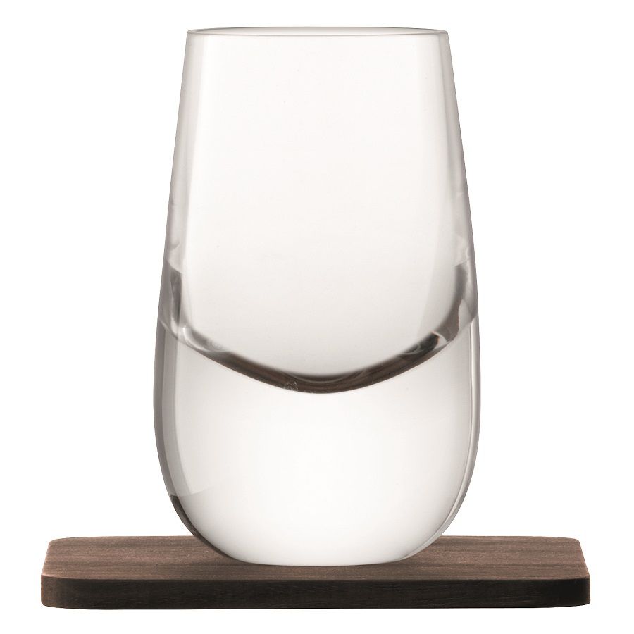 Набор из 2 стопок Whisky с деревянными подставками / Миниатюра WWW (1000)