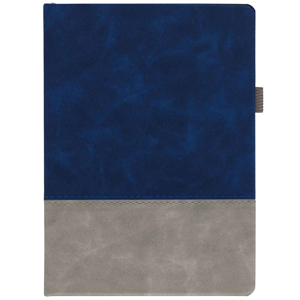 Ежедневник Horizon, недатированный, серый с синим