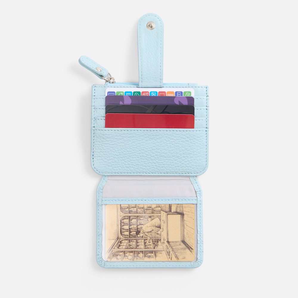 Картхолдер на молнии Unison, голубой / Миниатюра WWW (1000)