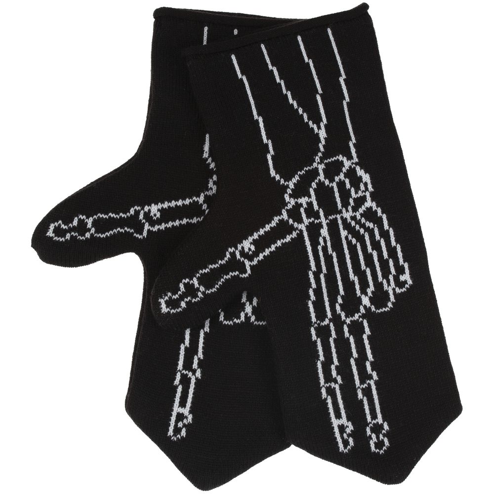 Варежки Sacred Bones, черные / Миниатюра WWW (1000)