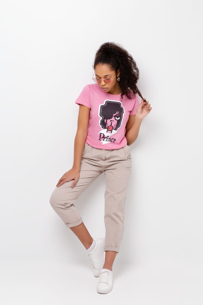 Футболка женская «Меламед. Prince», розовая / Миниатюра WWW (1000)