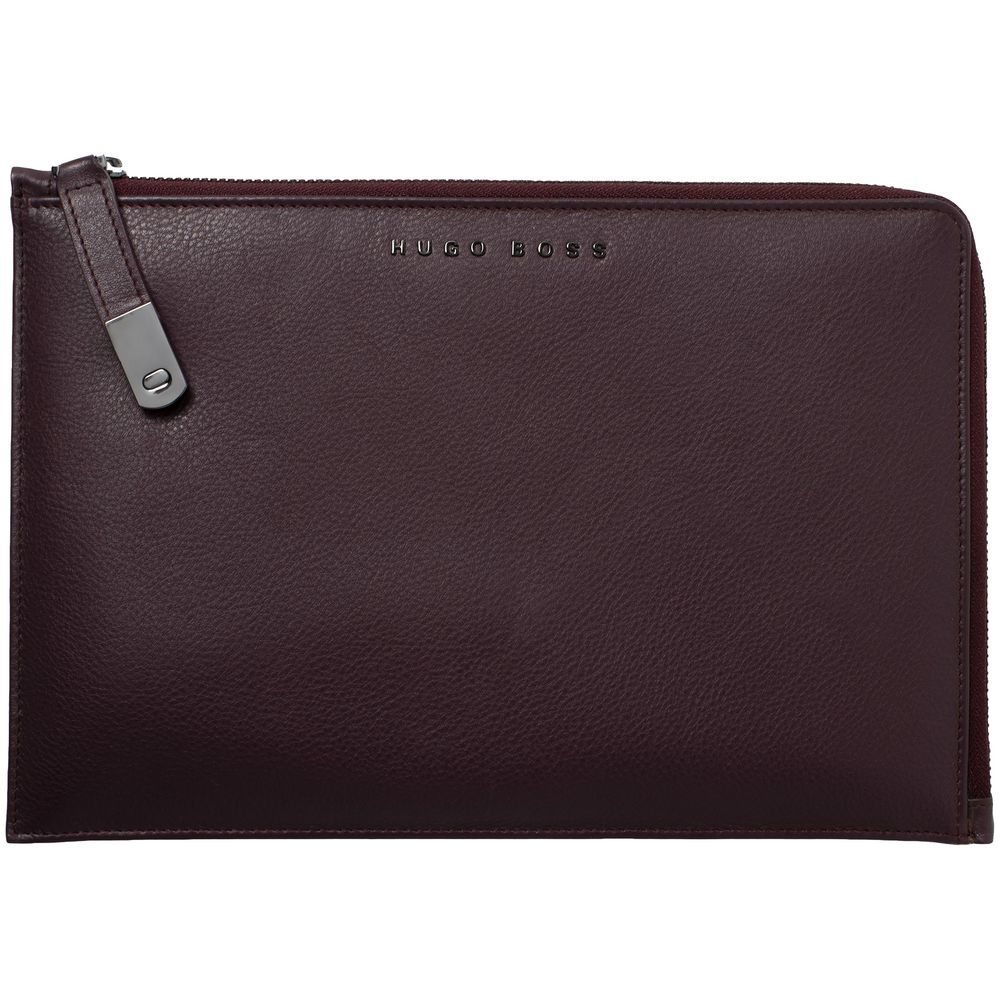 Набор Hugo Boss: конференц-папка с блокнотом А5 и ручка, бордовый / Миниатюра WWW (1000)