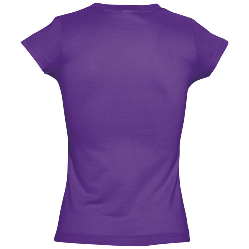 Футболка женская c V-образным вырезом Moon 150, темно-фиолетовая / Миниатюра WWW (1000)