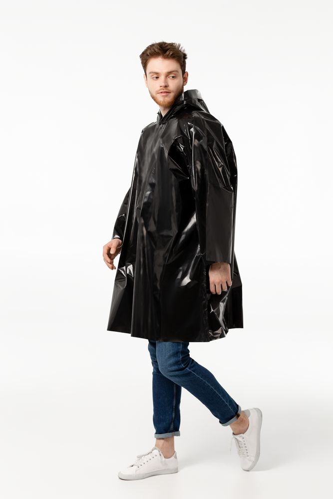 Дождевик-плащ CloudTime, черный / Миниатюра WWW (1000)